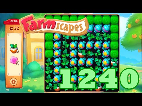 Farmscapes Level 1240 HD Gameplay Walkthrough | 3 - match game | android | ios | pc | GameGo Game