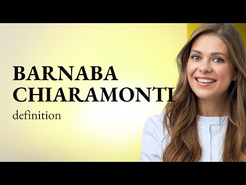 Barnaba chiaramonti • what is BARNABA CHIARAMONTI meaning