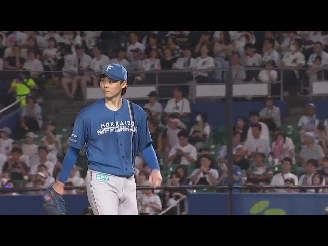 【8回裏】安定感抜群!! ファイターズ・山崎福也 8回99球1失点の好投で9勝目を挙げる!!  2024年8月21日 千葉ロッテマリーンズ 対 北海道日本ハムファイターズ