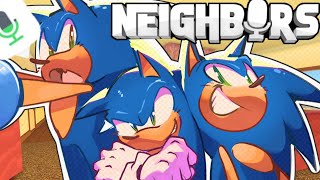 3 Sonic's Invade Neighbors!【ROBLOX Funny Moments】