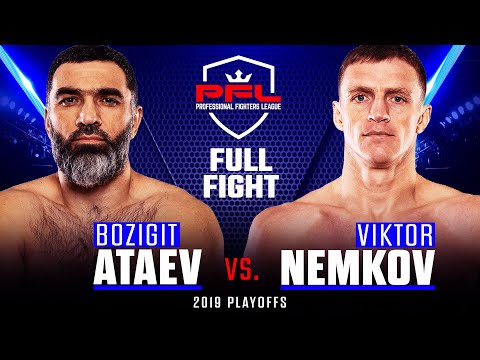 Full Fight | Bozigit Ataev vs. Viktor Nemkov (Heavyweight Quarterfinals) | 2019 PFL Playoffs