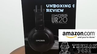 KOSS UR 20 HEADPHONES ( UNBOXING ) & ( REVIEW )