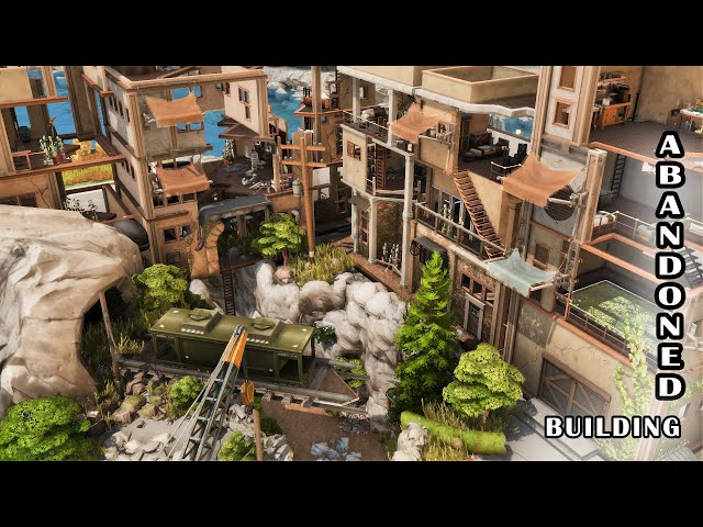 Build Sims 4 menciptakan kota terbengkalai bergaya Fallout tanpa CC