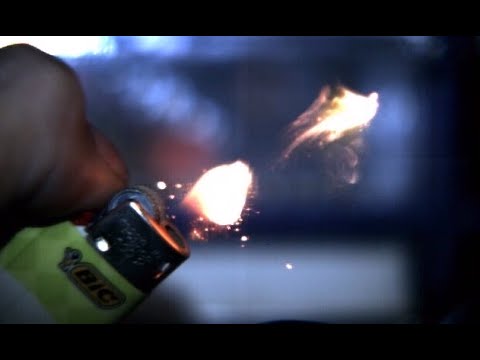 Sparking a 10,000fps fire------high speed camera fun