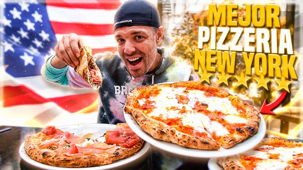 COMIENDO en la MEJOR PIZZERÍA DE NUEVA YORK según TRIPADVISOR 🍕 ¿LAS PIZZAS SON TAN BUENAS? 🇺🇸