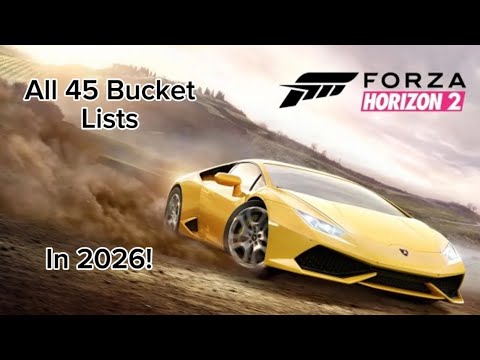 Forza Horizon 2: All 45 Non DLC Bucket Lists (with music)