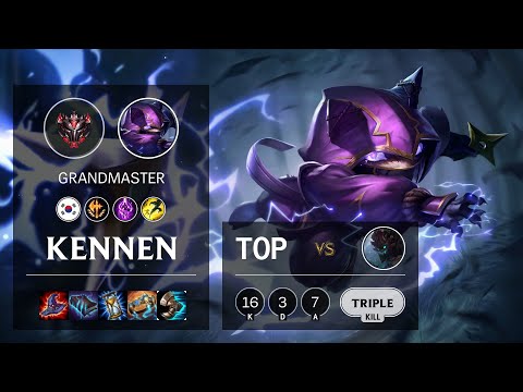 Kennen Top vs Maokai - KR Grandmaster Patch 10.16