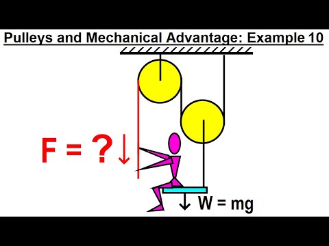 Physics Ch 5 5 Pulley s and Mechanical Advantage 4 of 10 Example 4