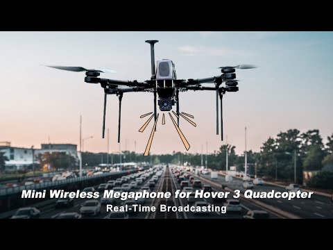 Hover 3 Drone & Mini Megaphone: The Ultimate Multi-Mission Solution for Communication & Operations!