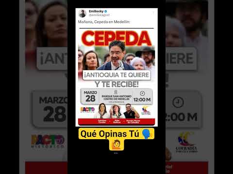 Iván Cepeda En Medellín Antioquia.