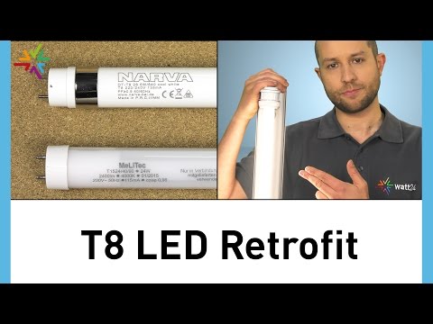 T8 LED Retrofit: Auf was Sie bei der Umrüstung auf LED-Tube achten sollten [watt24-Video Nr. 162]