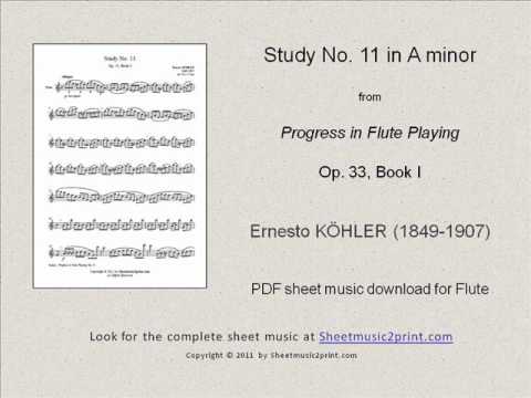 Köhler : Study No. 11, Op. 33, Book I
