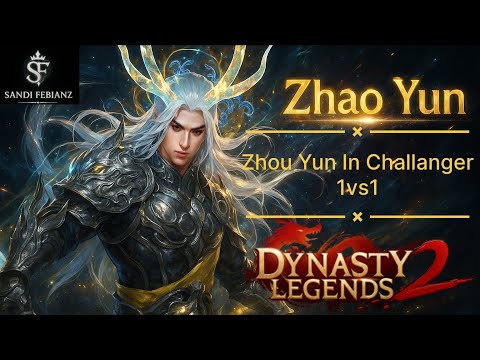 Zhou Yun In Challanger 1vs1 || PVP || #dynastylegends2