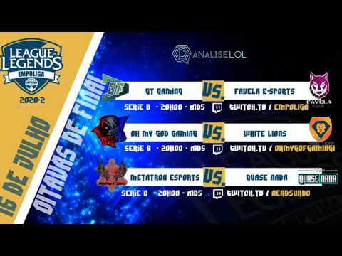 EMPOLIGA 2020-2 - SERIE B - OITAVAS DE FINAL - GT GAMING X FAVELA (parte 1/2)