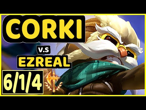 WOOLITE (CORKI) vs EZREAL - 6/1/4 KDA MID CHALLENGER GAMEPLAY - EUW