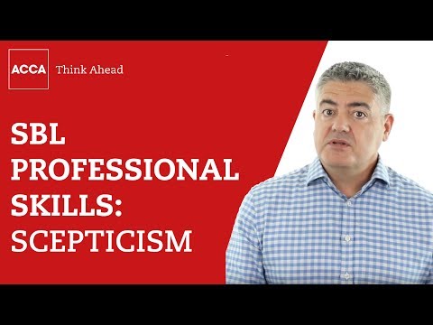 Strategic Business Leader professional skills: scepticism
