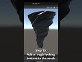 Use BLENDER To Make A Tornado To Use In UNITY Blender Unity Tutorial Shorts Blender Unity