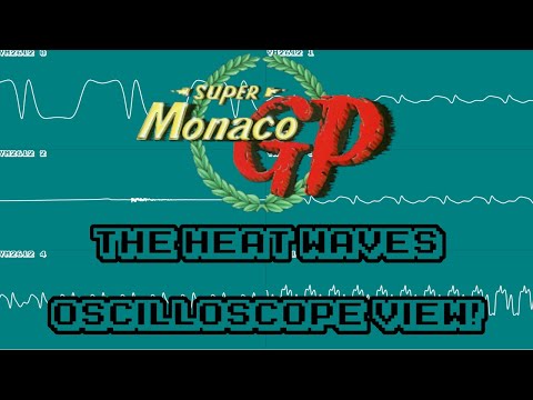 Super Monaco GP (GEN/MD) - The Heat Waves - In Oscilloscope View!