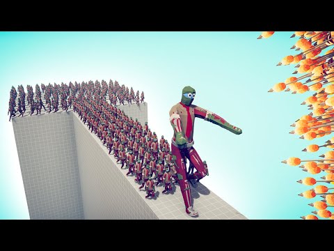 CAN 100x ZOMBIE MUTANTS + GIANT CROSS THE BRIDGE? - TABS | Totally Accurate Battle Simulator