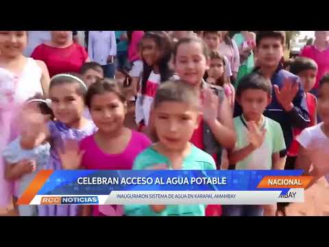 INDERT entregó títulos e inauguró sistema de agua en Karapaí, Amambay.