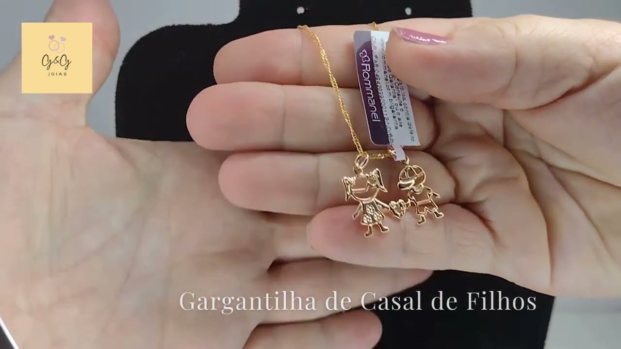 Watch Now Corrente Folheada A Ouro Com Pingente De Filhos Da Rommanel Corrente Folheada A Ouro Com Pingente De Filhos Da Rommanel