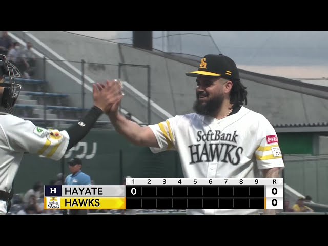 【ファーム】先発登板!! ホークス・オスナ 安定したピッチングで1イニングを3者凡退に抑える!! 2025年9月13日 福岡ソフトバンクホークス 対 くふうハヤテベンチャーズ静岡