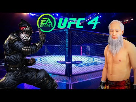 UFC4 Old Bruce Lee vs Ninja EA Sports UFC 4