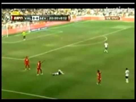 Valencia 2 - 0 Sevilla (30/08/09) Expulsión de Kanoute