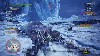 MHW   ｱｲｽﾎﾞｰﾝ  アンジャナフ亜種(；ˊᗜˋ)