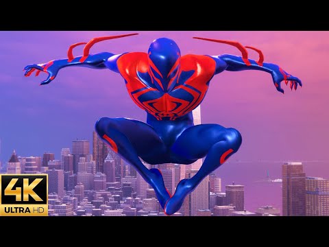 Spider-Man Miles Morales PC - Spider-Verse 2099 Suit Free Roam Gameplay Mod (4K 60FPS)