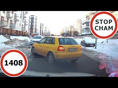 Stop Cham #1408 - Niebezpieczne i chamskie sytuacje na drogach