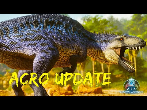 New Acrocanthosaurus Update For Ragnarok and Valguero | Ark Survival Ascended