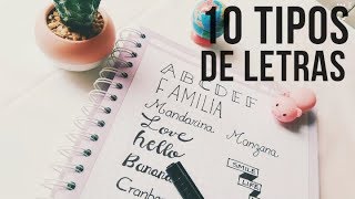 10 TIPOS DE LETRAS BONITAS PASO A PASO