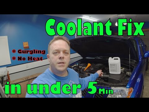 How-To Fix Coolant Gurgling and No Heat On a Nissan Frontier and Xterra