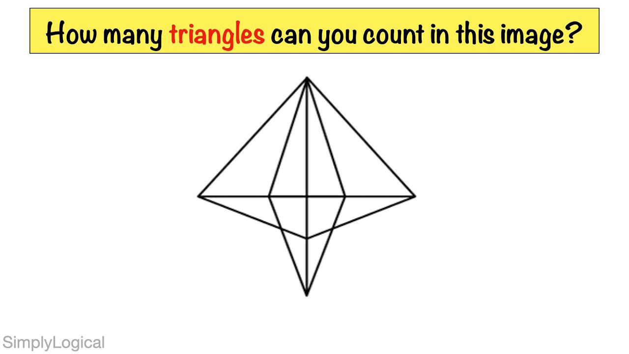 How many triangles (one or more segments) can you count in this image? || Viral Picture Puzzle
