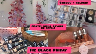 vlog loja de maquiagem, fiz Black Friday, chegou mais relógio!