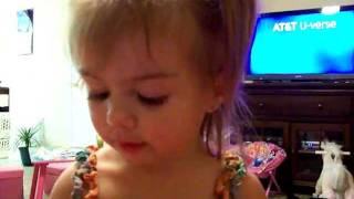 Genius!  Very Smart Baby Girl - Two Year Old Naming the Letters of the Alphabet - Lilah