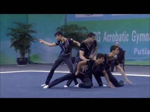 Israel men's group acrobatics silver medalists world championship 2016