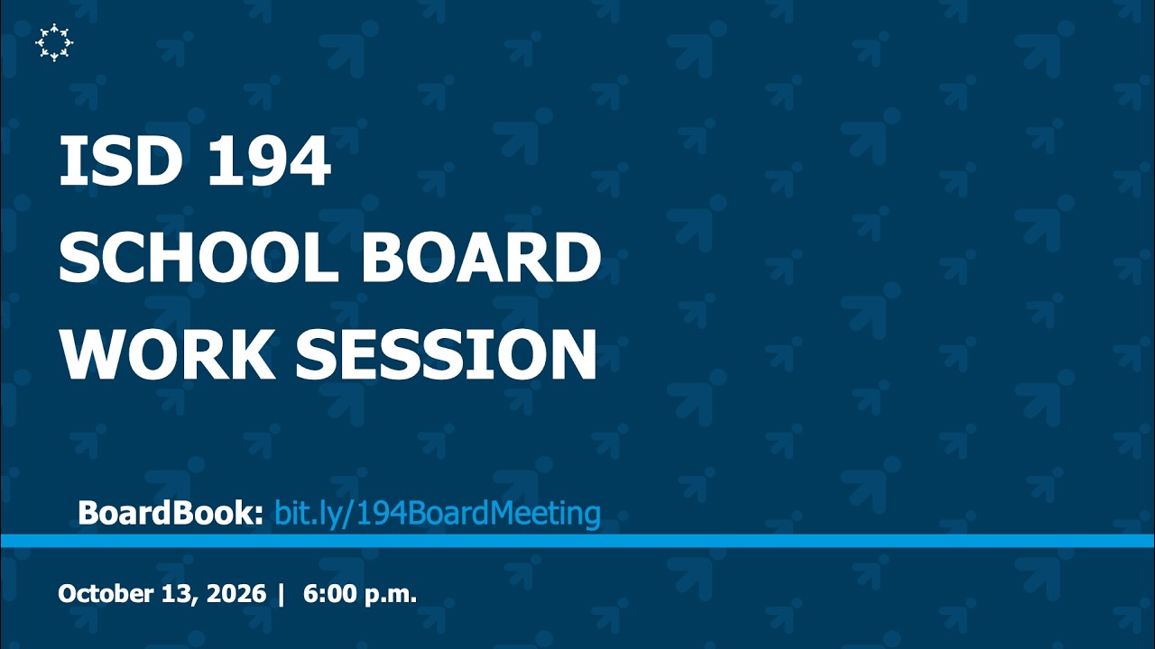 School Board Work Session - October 13, 2026