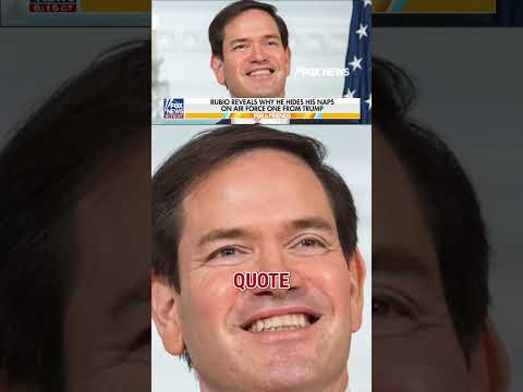 WATCH: Rubio reveals why he hides naps from Trump #foxnews #news #politics