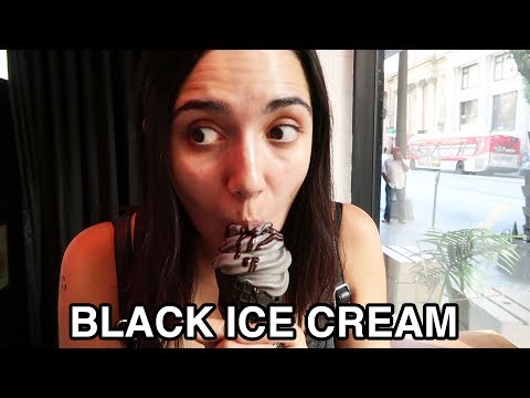 Trying Instagram Black Ice Cream