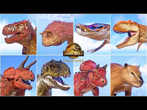 65 Modded Dinosaurs & Reptiles Showcase and Gameplay In Jurassic World Evolution 2