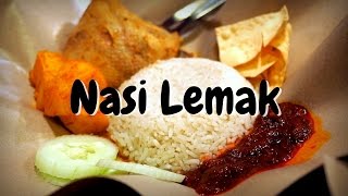 Malaysian Food - Eating Nasi Lemak in Kuala Lumpur, Malaysia