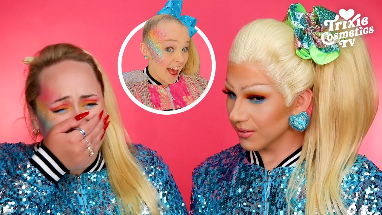 TRANSFORMING INTO JOJO SIWA WITH BRITTANY BROSKI / TRIXIE MATTEL