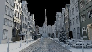 【Maya】洋風な町⑦ UV展開 ～朝活作業配信～【3DCG】