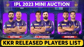 KKR Released Players List For IPL 2023 | Kolkata Knight Riders KKR Released Players 2023 | KKR Squad