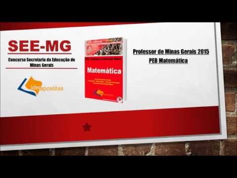 Apostila Professor SEE/MG Matemática - Minas Gerais 2015
