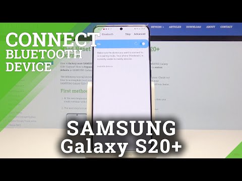 How to Connect Bluetooth Devices with Samsung Galaxy S20+ | Pair Devices