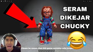 Download lagu AKU DIKEJAR HANTU CHUCKY 😂 RUN FROM CHUCKY SCARY OBBY 😈 mp3