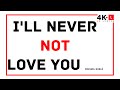 Michael Bublé - I'll Never Not Love You (Official Lyric Video)